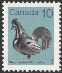 Canada SC#921a 10¢ Heritage Artifacts: Weathercock (1985) MNH