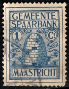 Vintage Netherlands Postal Savings 1 Cent Maastricht Municipal Savings Bank