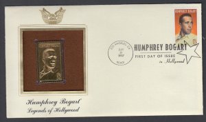 US 3152 Humphrey Bogart Gold Foil PCS U/A FDC