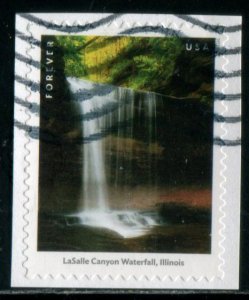 5800k US (63c) Waterfalls - LaSalle Canyon Waterfalls SA, used on paper