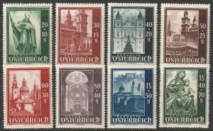 Austria 1948 Sc B252-9 set MNH**