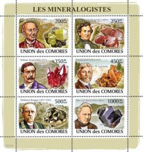 COMORES 2008 SHEET MINERALOGISTS MINERALOGISTES MINERALS MINERAUX NIVEN cm8212a