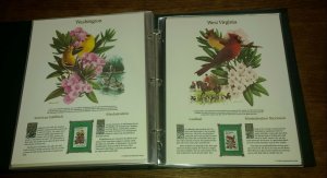 1982 State Birds & Flowers Commemorative Mint-Stamp Panels