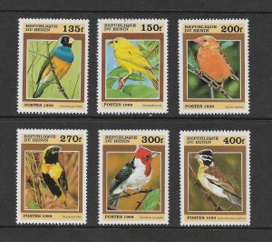 BIRDS - BENIN #1120-5 MNH