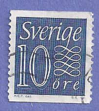 Sweden Scott #503 Numerals, CV $.20, Used