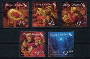 New Zealand 2005 SG2820-2824 Christmas Issue - MNH