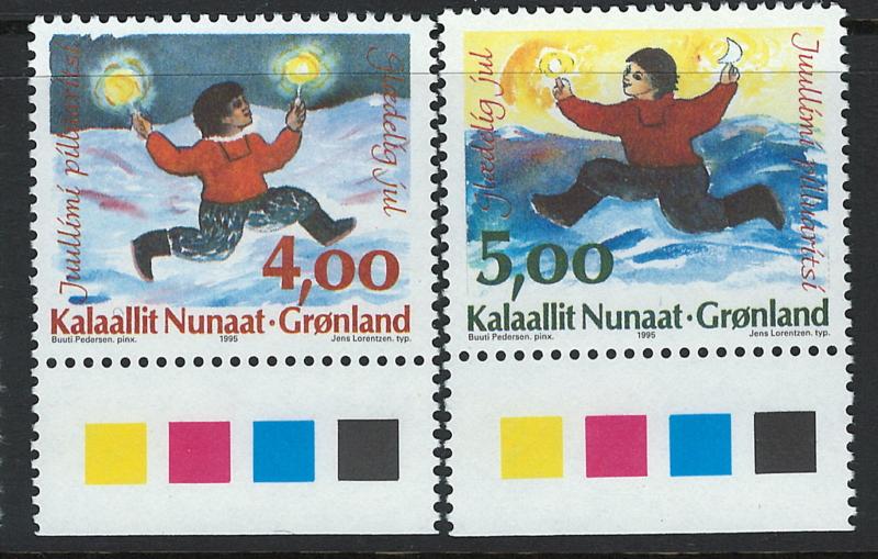 Greenland Scott 301-302! MNH!