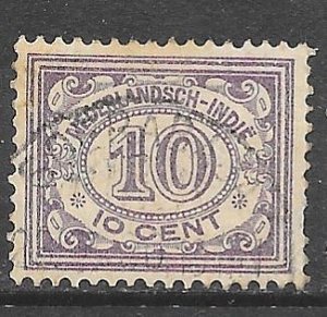 Netherlands Indies 116: 10c Numeral, used, F-VF