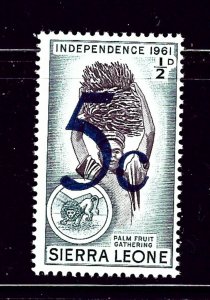 Sierra Leone 274 MNH 1961 Surcharge