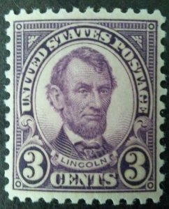 StampGeek Scott #555, Lincoln,  Flat Plate, PERF 11,  MINT, VF +, NH