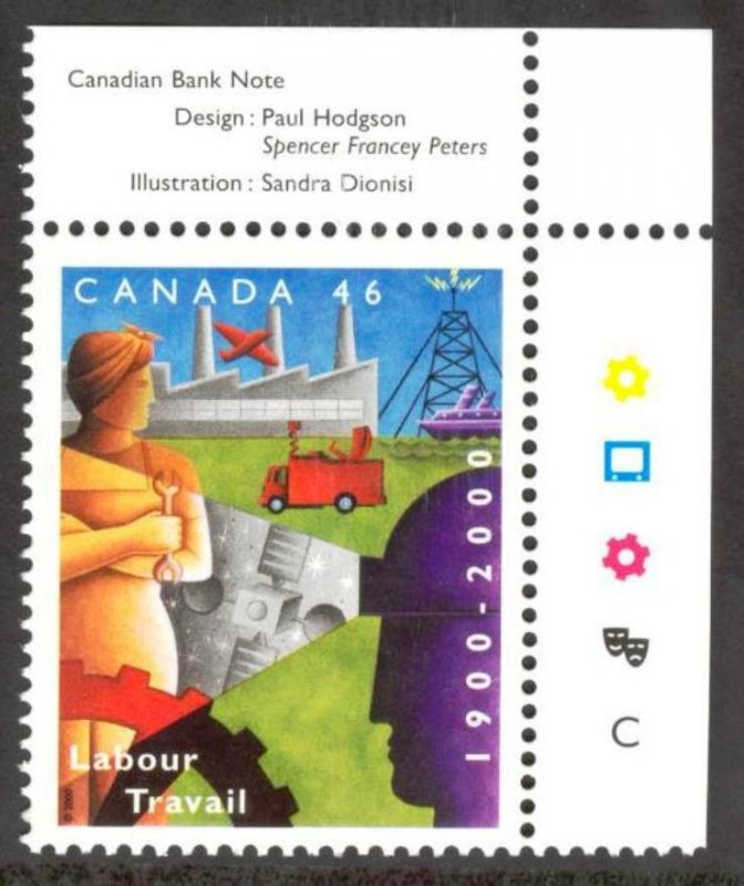 Canada 2000 Labour Cars Ships Mi.1932 MNH