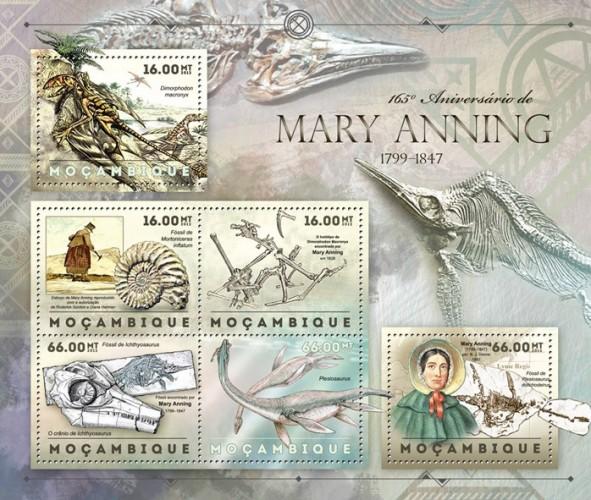 MOZAMBIQUE 2012 SHEET MARY ANNING FOSSILS