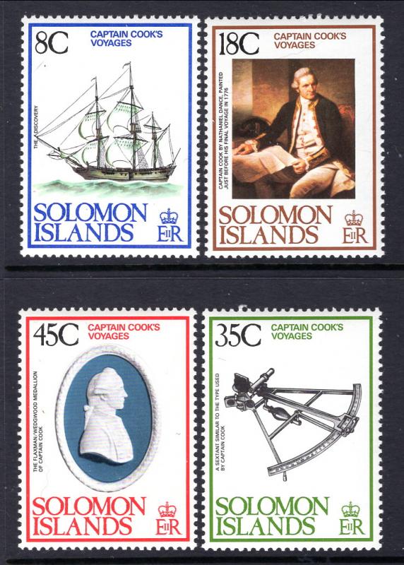 Solomon Islands 381-384 Captain Cook MNH VF