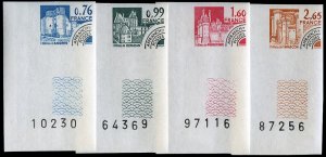 France, 1950-Present #1684-1687 (YT 166-169) Cat€34.50, 1980 Tower Type, im...