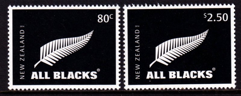 New Zealand 2014 All Blacks Complete Mint MNH Set SC 2519-2520