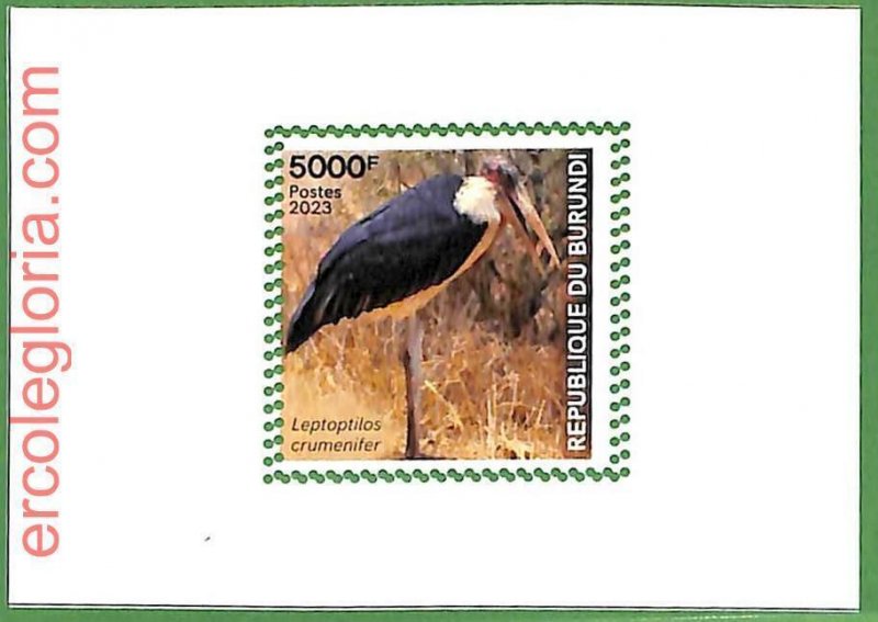 B1217 - BURUNDI - MISPERF ERROR Stamp Sheet - 2023 - Animals, Birds-