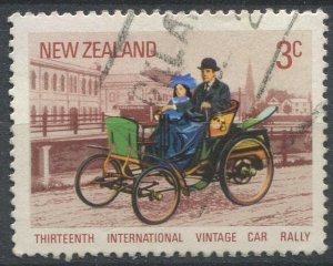 New Zealand Sc#489 Used, 3c multi, 13th International Vintage Car Rally (1972)