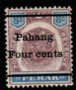 MALAYA PAHANG SG25 1899 4c on 8c DULL PURPLE & ULTRAMARINE MTD MINT