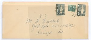 Iceland  1947 cover from Kerlauik, Iceland to U.S.A