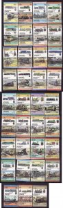 St Vincent Grenadines-Sc#295//346- id4-thirty five unused,NH pairs from the set-