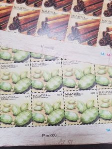 *FREE SHIP Malaysia Spices 2011 Plant Food (sheetlet) MNH *P000000 *VIP *Rare