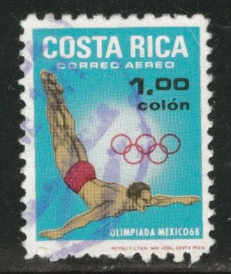 Costa Rica Scott C486 used 1968 Olympic Airmail