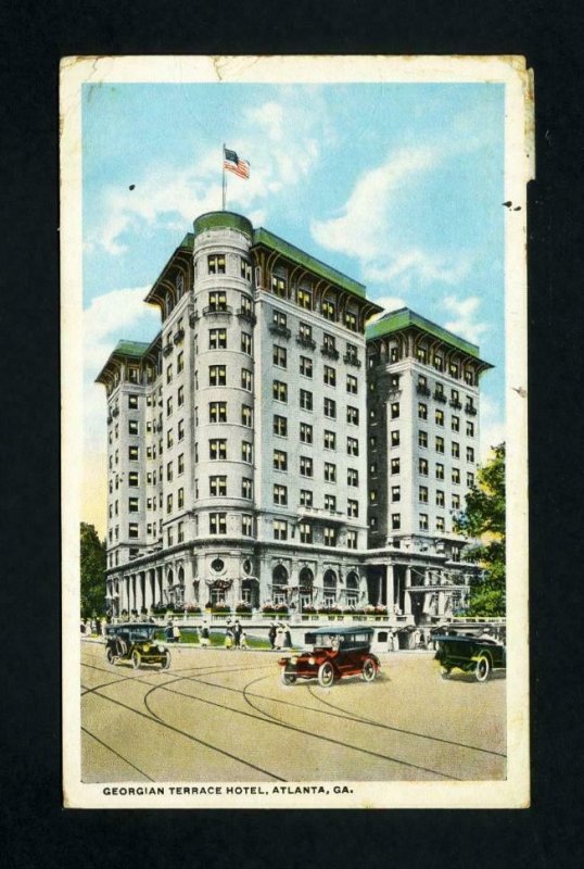 Picture Post Card of Georgian Terrace Hotel, Atlanta Georgia dated 12-12-1917