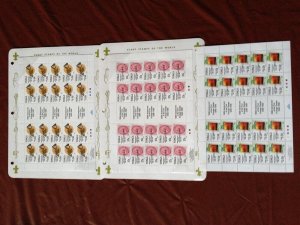 1990 Scouts Tonga 150th ann 1st postage stamp sheet SPECIMEN