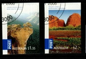 AUSTRALIA SG2927/8 2008 INTERNATIONAL STAMPS SELF ADHESIVE FINE USED 