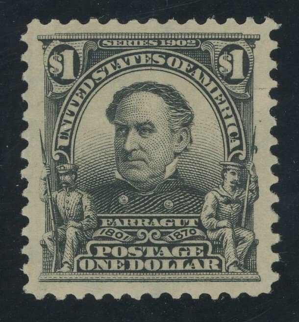 USA 311 - 1 Dollar Farragut - XF Mint dist gum