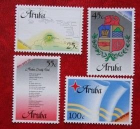 ARUBA 1986 Status Aparte MNH Scott# 18-21 SG 1-4