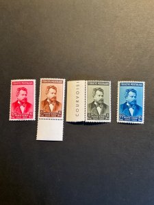 Stamps Turkey Scott #842-5 never hinged