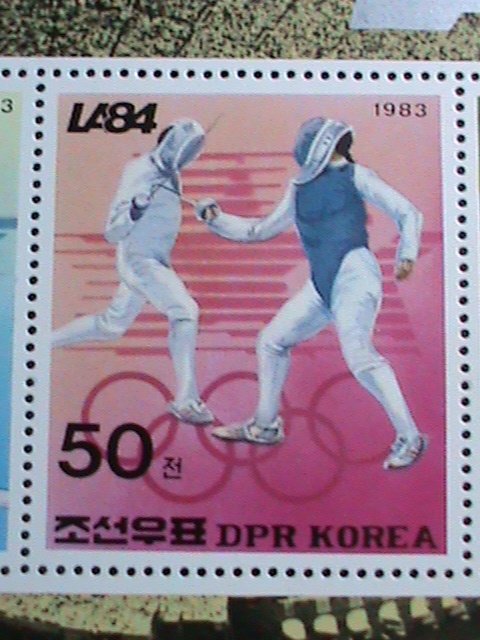 ​KOREA STAMP:1983- SC#2340-OLYMPIC GAMES-LA'84- MNH RARE S/S SHEET.-VF