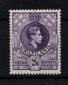 Swaziland 1943 2s 6d bright violet Perf 13.5 & 14 mint MH SG36A WS43464