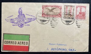 1929 Tejeria Veracruz Mexico Airmail First Flight Cover FFC To Tapachula