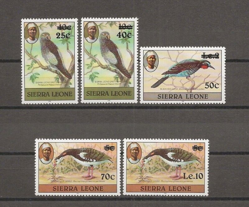 SIERRA LEONE 1984 SG 806/10 MNH Cat £50