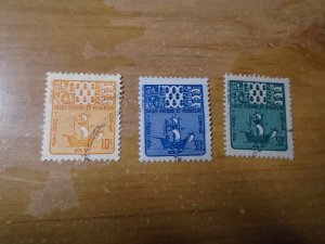 St Pierre and Miquelon  #   J68-70   used