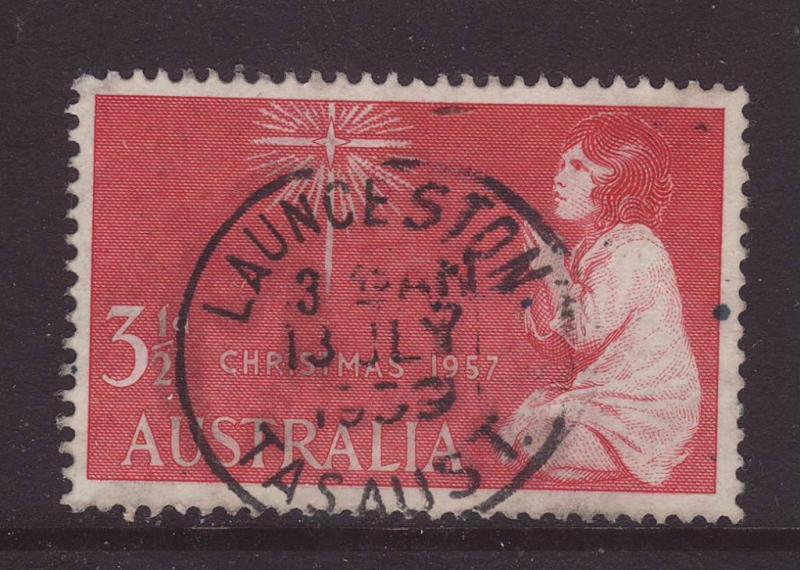 1957 Australia 3½d Launceston CDS F/U SG298