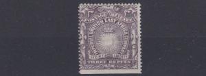BRITISH EAST AFRICA  1890  S G  17   3R SLATE PURPLE  MH