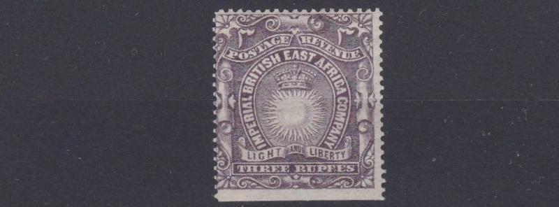 BRITISH EAST AFRICA  1890  S G  17   3R SLATE PURPLE  MH