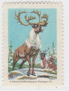 Wildlife Washington Caribou Cinderella Poster Stamp Advertising Marks A7P5F190-