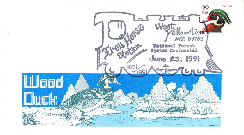 1991 National Forest System Centennial West Yellowstone MT GAMM Pictorial