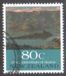 New Zealand 1990 Settlements 80c Akaroa Used 993