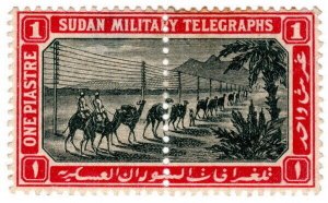 (I.B) Sudan Telegraphs : Military Telegraphs 1pi