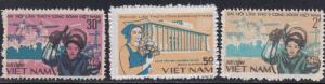 Vietnam # 1336-1338, National Trade Unions Conference, NH, 1/2 Cat