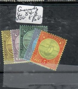 GRENADA BOATS TO 5/-  SG 84-88    MOG           P0621H