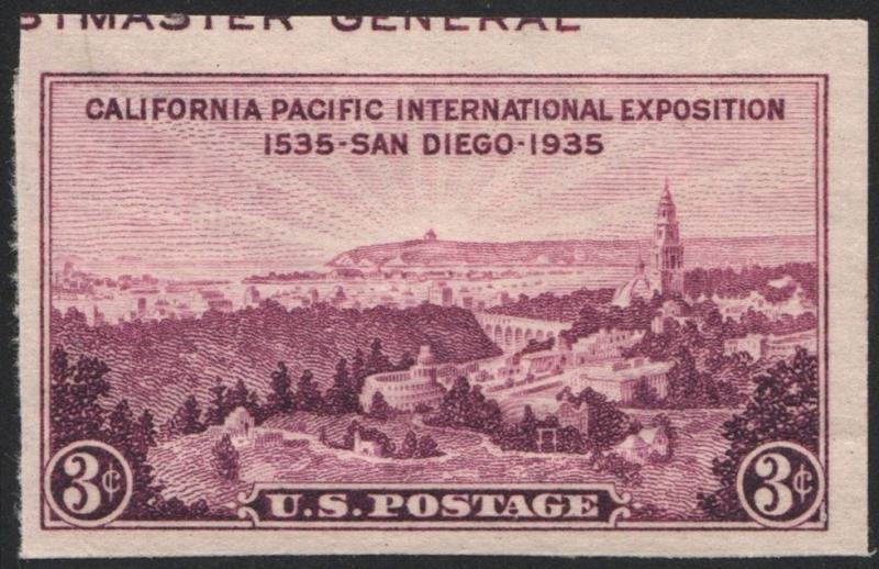 SC#778b 3¢ California-Pacific TIPEX Souvenir Sheet Single (1936) MNH