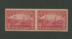 United States Postage Stamp #373 Mint Lightly Hinged VF Horizontal Pair