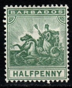 Barbados #92 F-VF Unused CV $27.50 (X781)