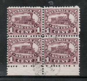 New Brunswick #6a Extra Fine Used Block